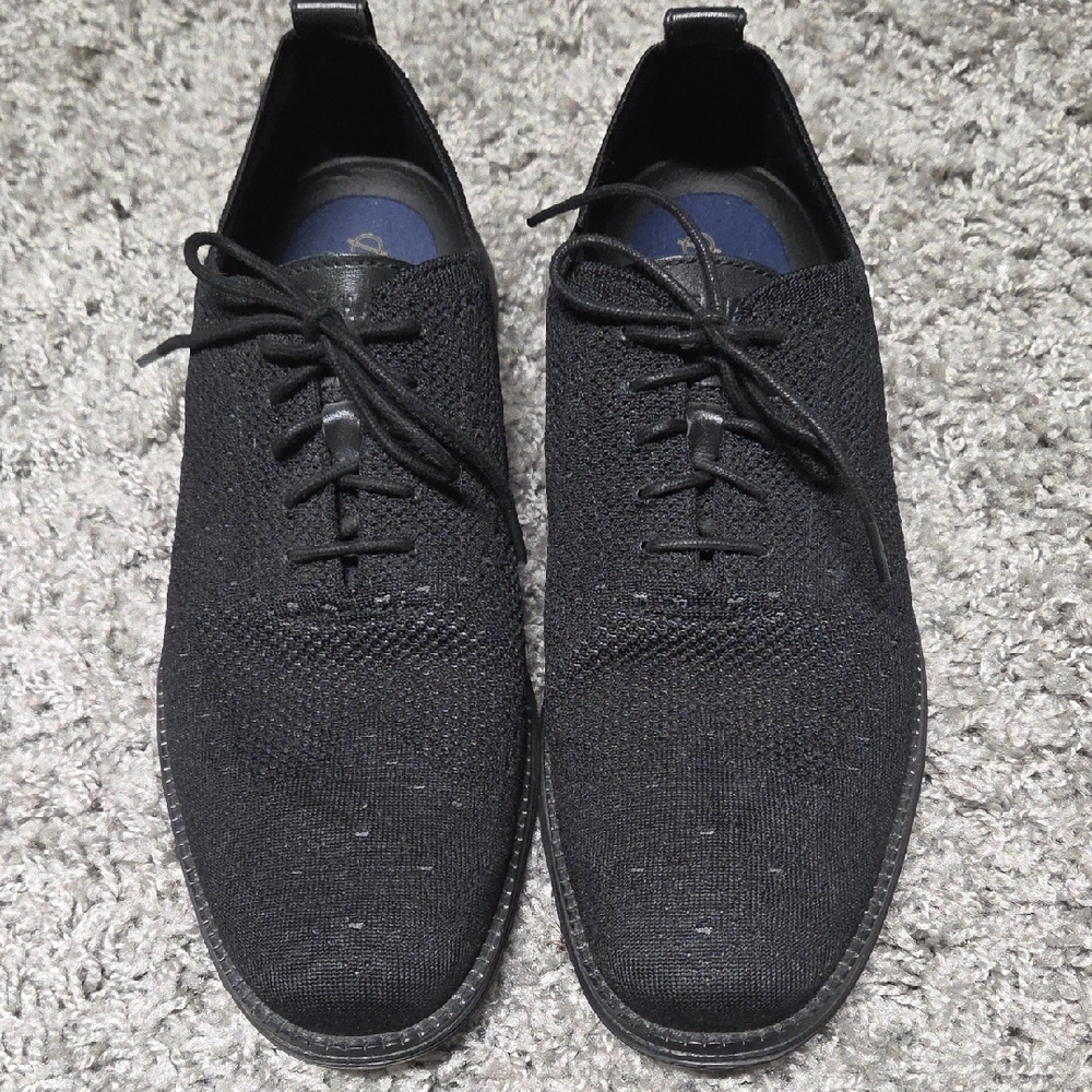 Men's Black Lace-Up Shoes